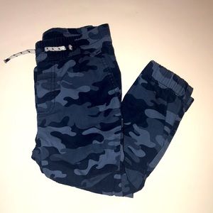 Blue army joggers